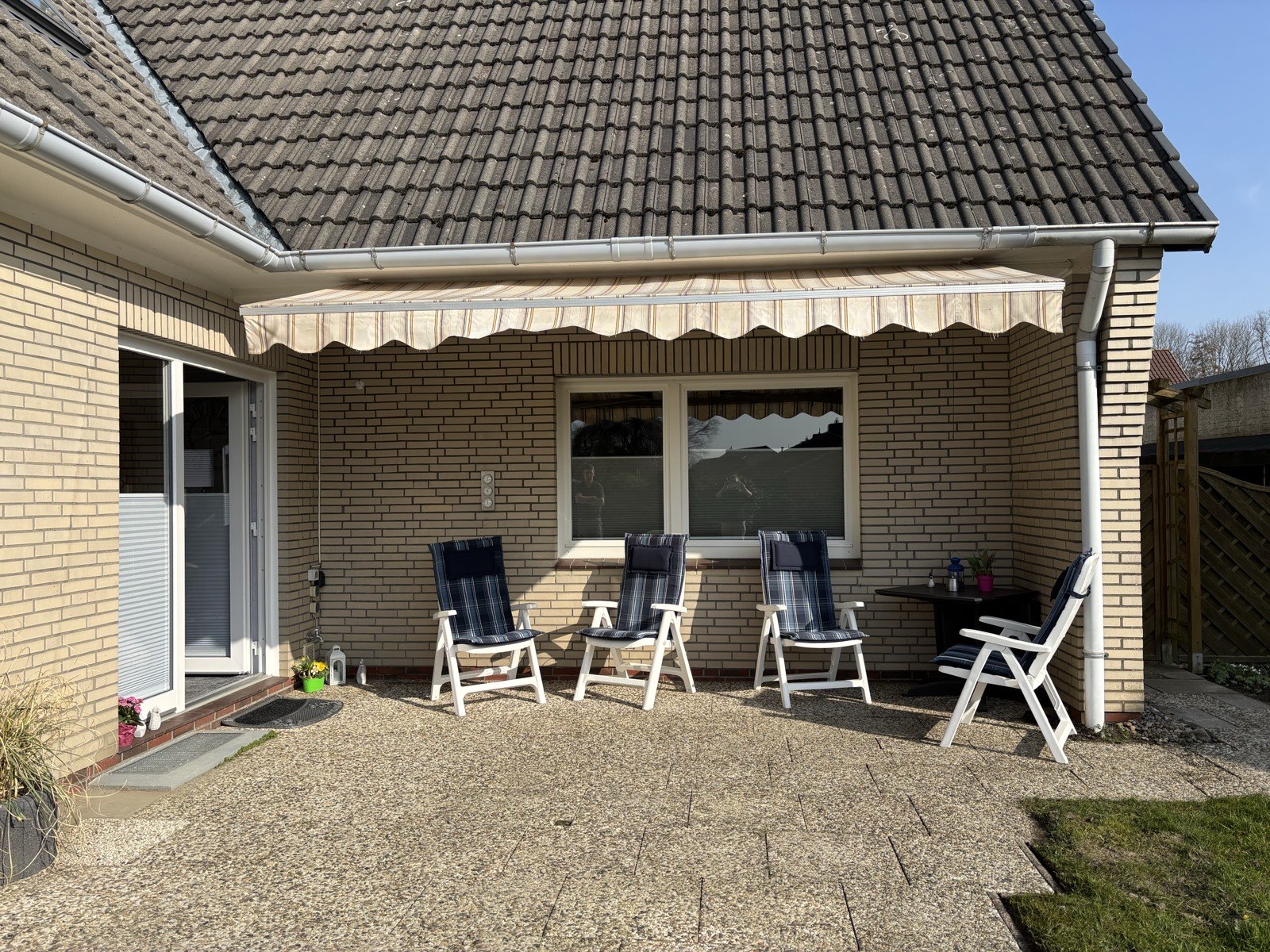 Sonnige Terrasse